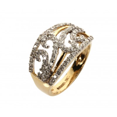 Diamond Band in Gold